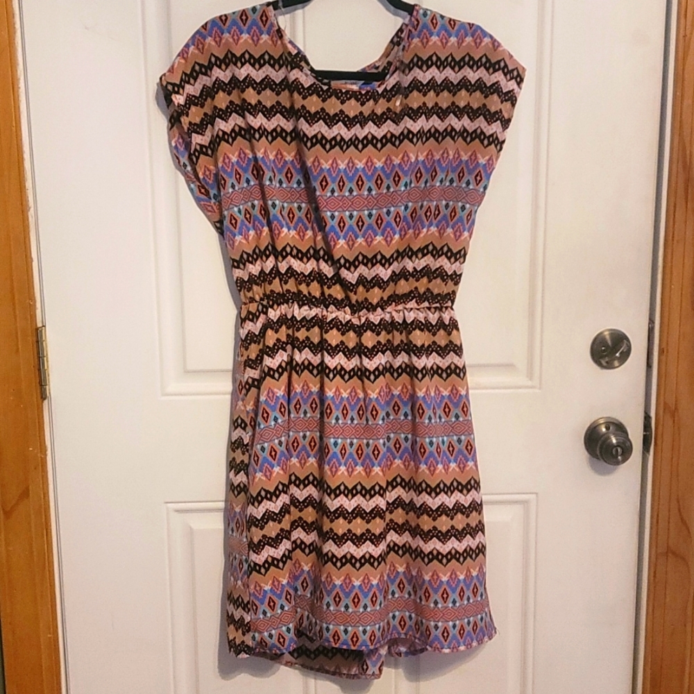 Aztec print dress